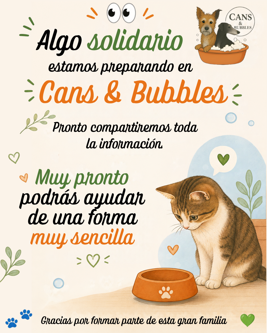Algo solidario se está tramando en Cans & Bubbles… 