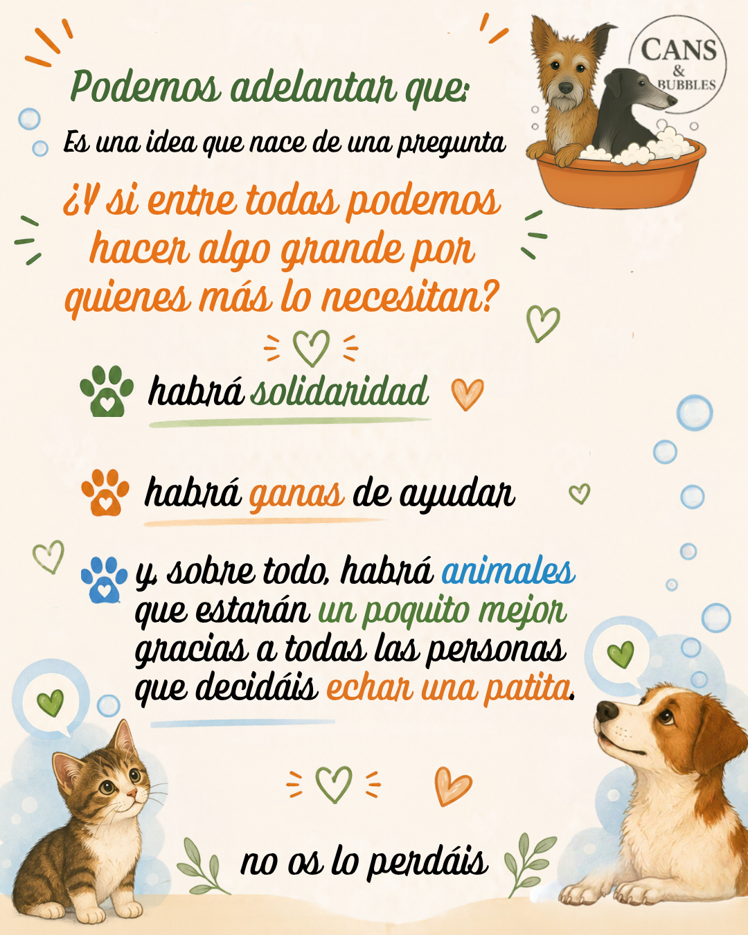 Llevamos unos días tramando algo… y necesitamos muchas patitas